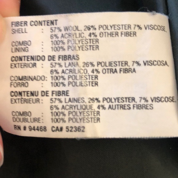 Espirit Dark Green Wool Peacoat - Picture 8 of 8